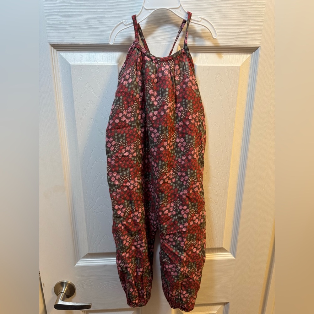 Kate Quinn Floral Jumpsuit - Red and Pink